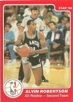 1985-86 Star All-Rookie Team Alvin Robertson #11 card image