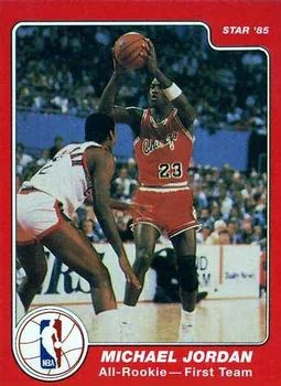1985-86 Star All-Rookie Team Michael Jordan #2 card image