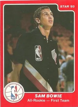 1985-86 Star All-Rookie Team Sam Bowie #4 card image