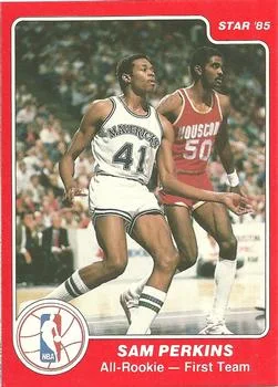 1985-86 Star All-Rookie Team Sam Perkins #5 card image