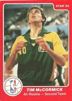 1985-86 Star All-Rookie Team Tim McCormick #10 card image