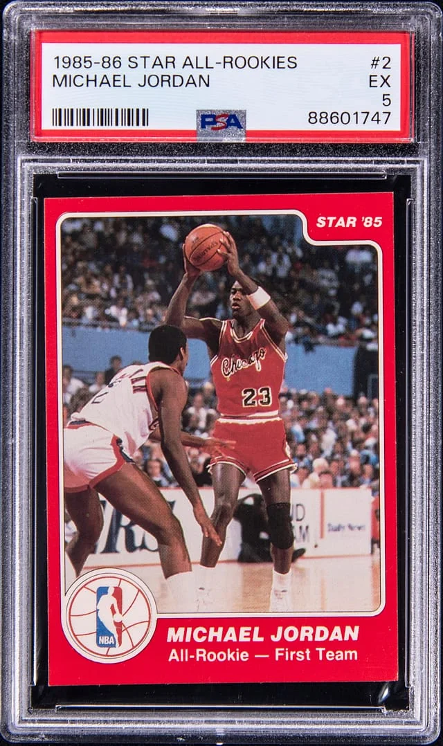 1985-86 Star All-Rookies Michael Jordan #2 card image