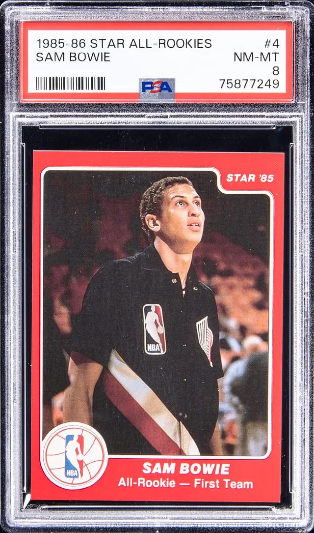 1985-86 Star All-Rookies Sam Bowie #4 card image