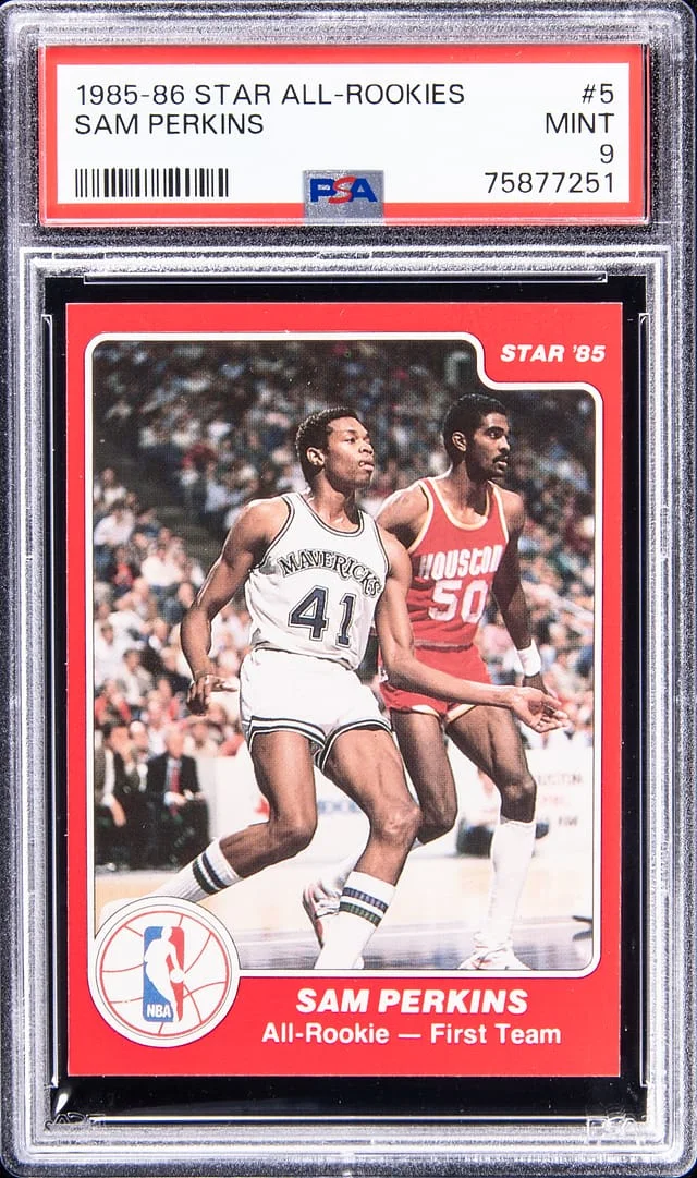 1985-86 Star All-Rookies Sam Perkins #5 card image