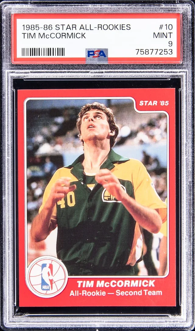 1985-86 Star All-Rookies Tim McCormick #10 card image