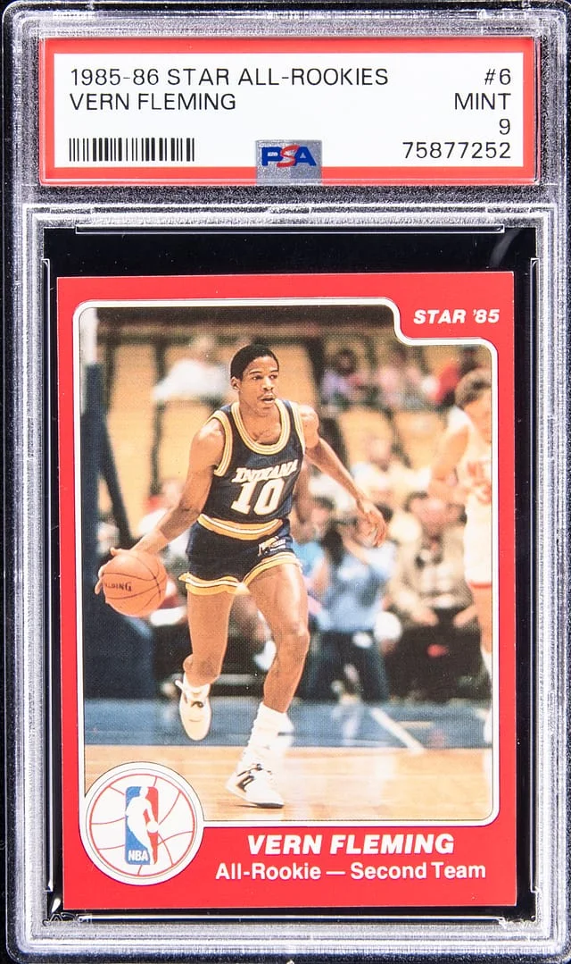 1985-86 Star All-Rookies Vern Fleming #6 card image