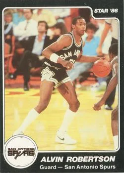 1985-86 Star Alvin Robertson #150 card image