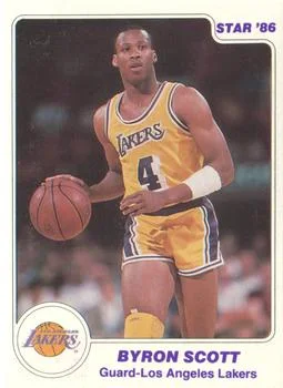 1985-86 Star Byron Scott SP #32 card image