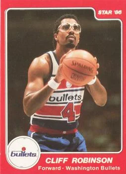 1985-86 Star Cliff Robinson UERUER: No number #114 card image
