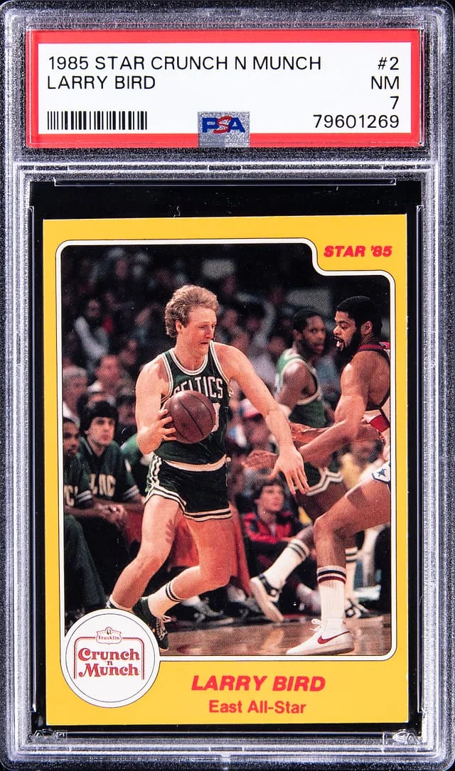 1985-86 Star Crunch n Munch Larry Bird #2 card image
