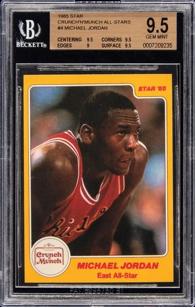 1985-86 Star Crunch N Munch Michael Jordan #4 card image