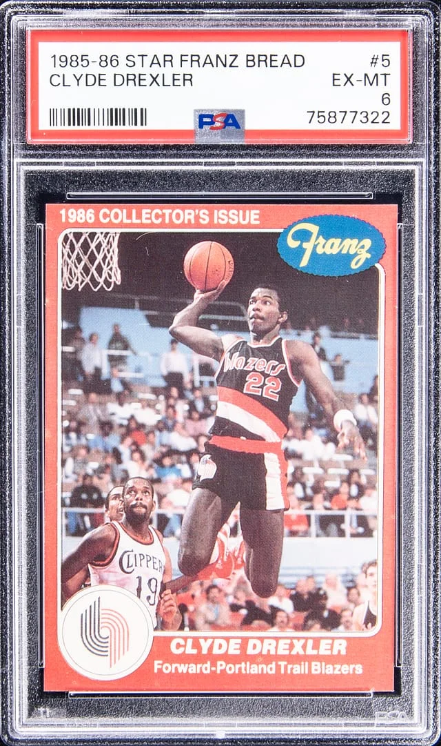 1985-86 Star Franz Bread Clyde Drexler #5 card image