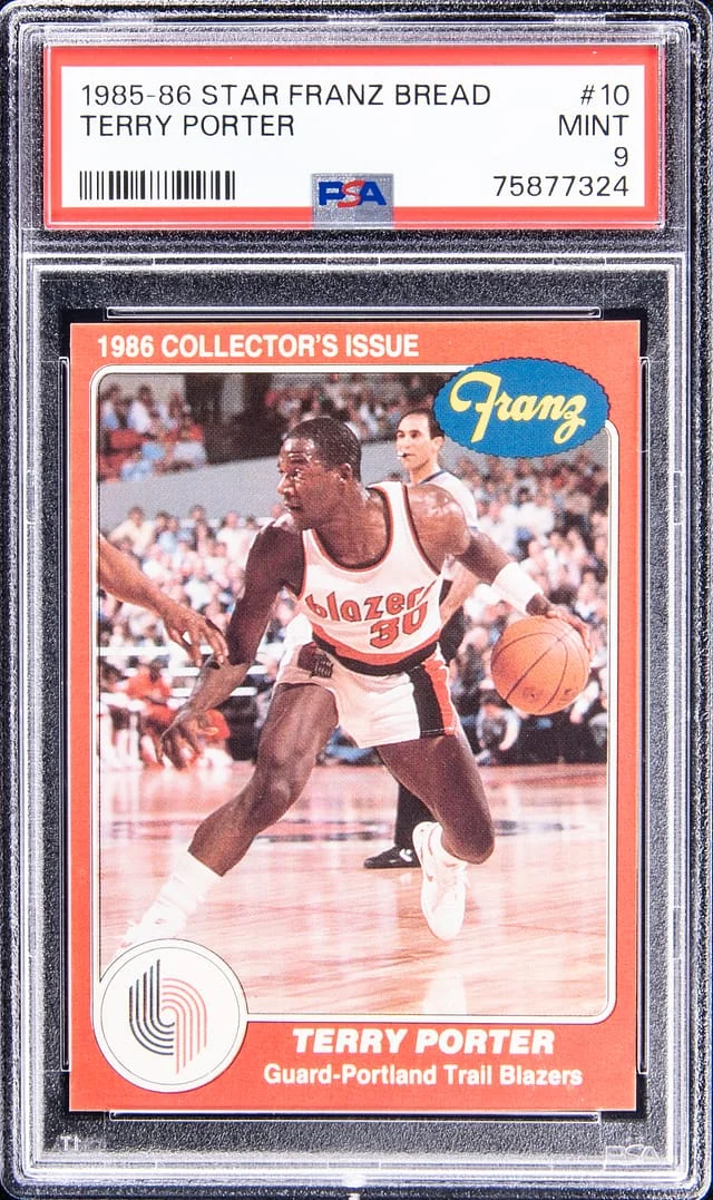 1985-86 Star Franz Bread Terry Porter #10 card image