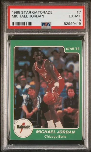 1985-86 Star Gatorade Michael Jordan #7 card image