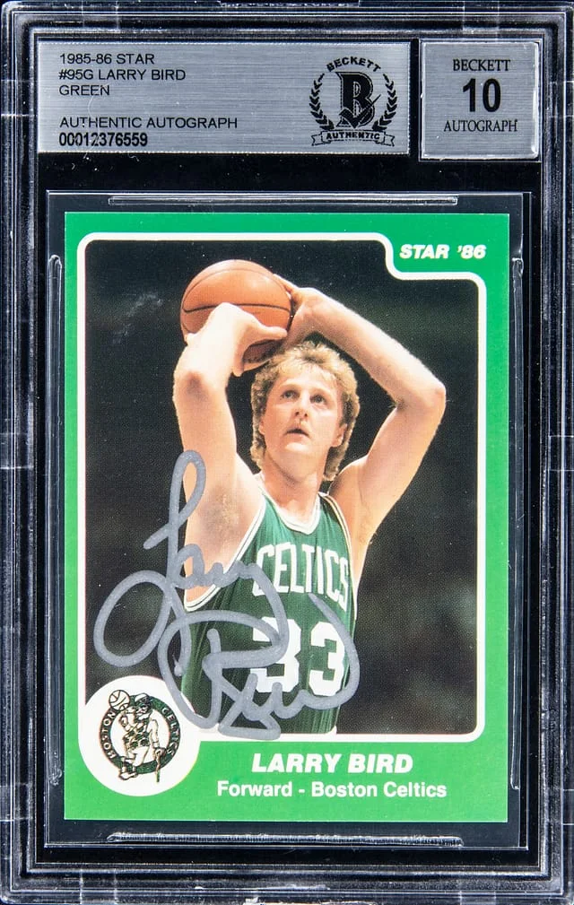 1985-86 Star Green Larry Bird #95G card image