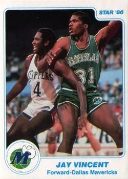 1985-86 Star Jay Vincent #165 card image