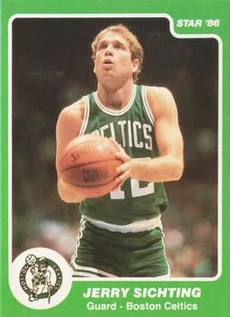 1985-86 Star Jerry Sichting VARVAR: Green border #100b card image