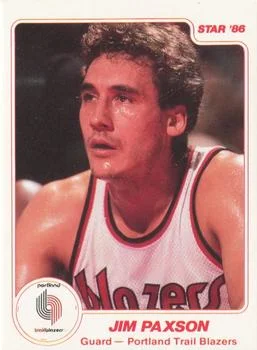 1985-86 Star Jim Paxson #108 card image