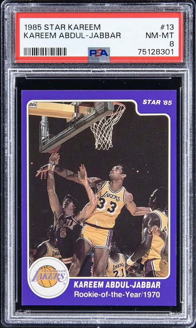 1985-86 Star Kareem Abdul-Jabbar #13 card image