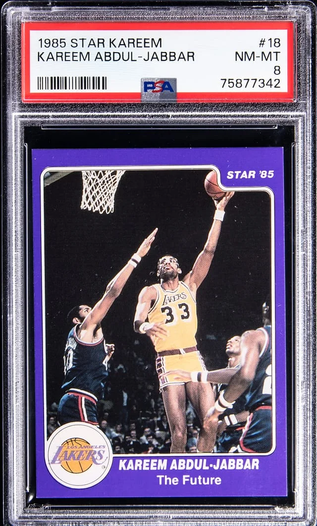 1985-86 Star Kareem Abdul-Jabbar #18 card image