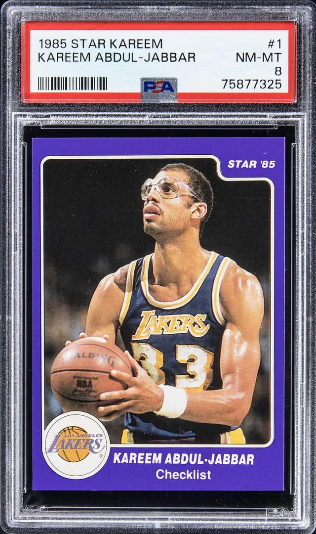 1985-86 Star Kareem Kareem Abdul-Jabbar #1 card image