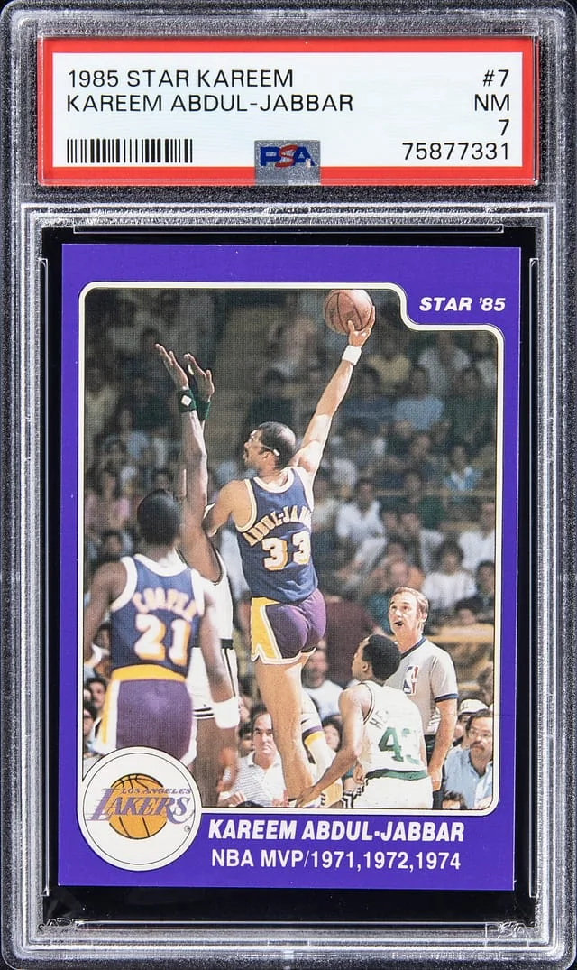 1985-86 Star Kareem Kareem Abdul-Jabbar #7 card image