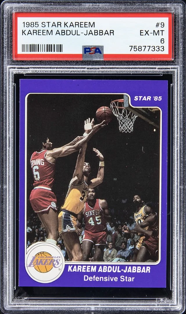 1985-86 Star Kareem Kareem Abdul-Jabbar #9 card image