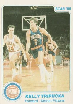 1985-86 Star Kelly Tripucka #17 card image