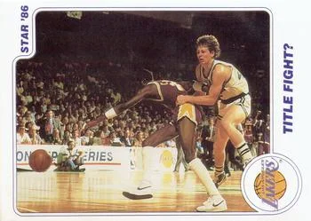 1985-86 Star Lakers Champs Danny Ainge / Michael Cooper #11 card image