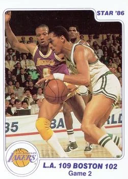1985-86 Star Lakers Champs Game 2: L.A. 109 Boston 102 #3 card image