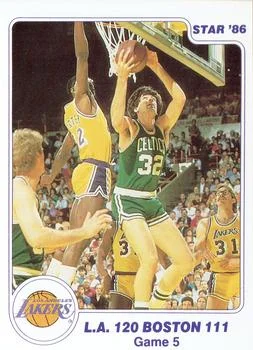 1985-86 Star Lakers Champs Game 5: L.A. 120 Boston 111 #6 card image