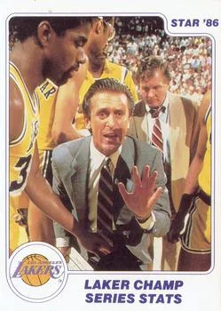 1985-86 Star Lakers Champs Laker Champ Series Stats #12 card image