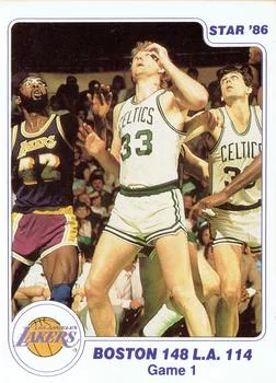 1985-86 Star Lakers Champs Larry Bird / Kevin McHale / James Worthy #2 card image