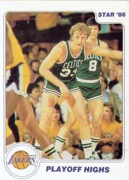 1985-86 Star Lakers Champs Playoff Highs #9 card image