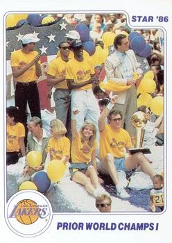 1985-86 Star Lakers Champs Prior World Champs I #17 card image