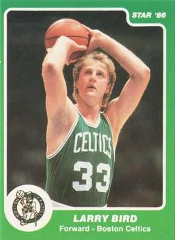 1985-86 Star Larry Bird VARVAR: Green border #95b card image