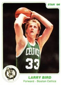 1985-86 Star Larry Bird VARVAR: White border #95a card image
