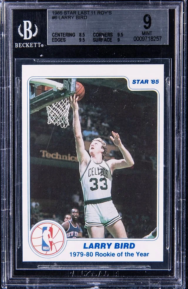 1985-86 Star Last 11 of the Years Larry Bird #6 card image
