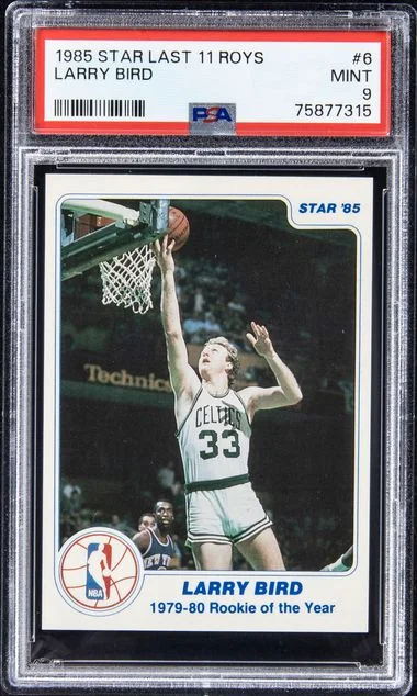 1985-86 Star Last 11 Rookies of the Year Larry Bird #6 card image