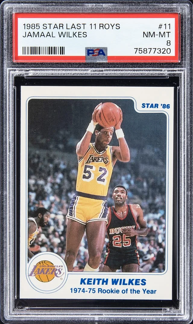 1985-86 Star Last 11 ROYS Jamaal Wilkes #11 card image