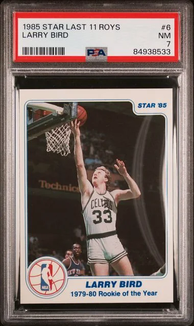 1985-86 Star Last 11 ROYS Larry Bird #6 card image