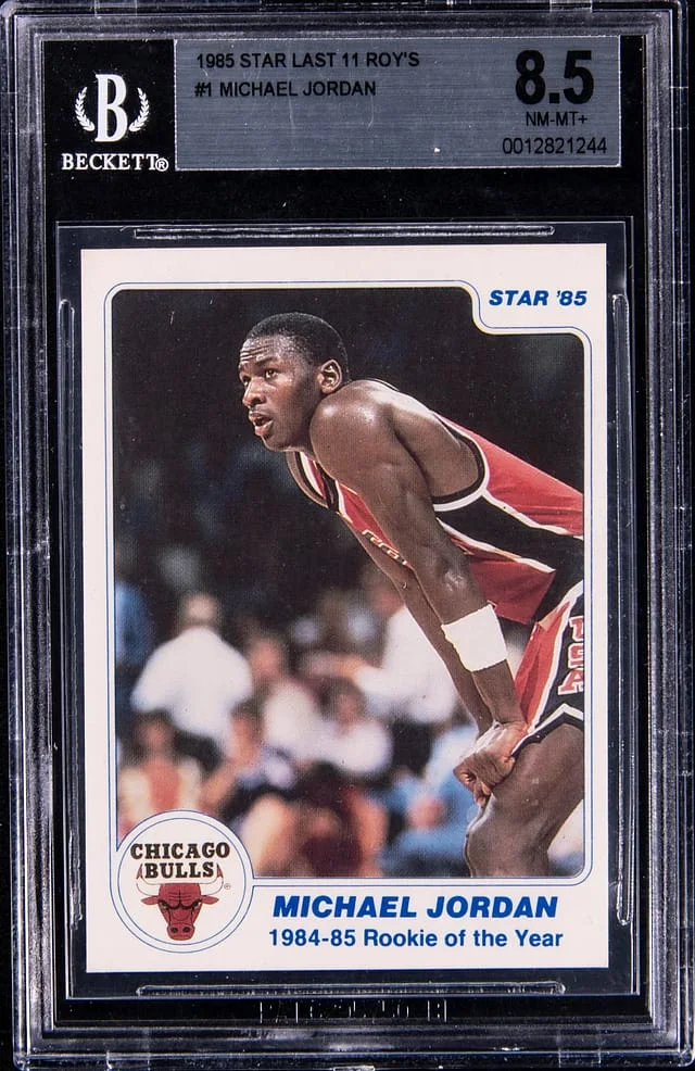 1985-86 Star Last 11 ROYS Michael Jordan #1 card image