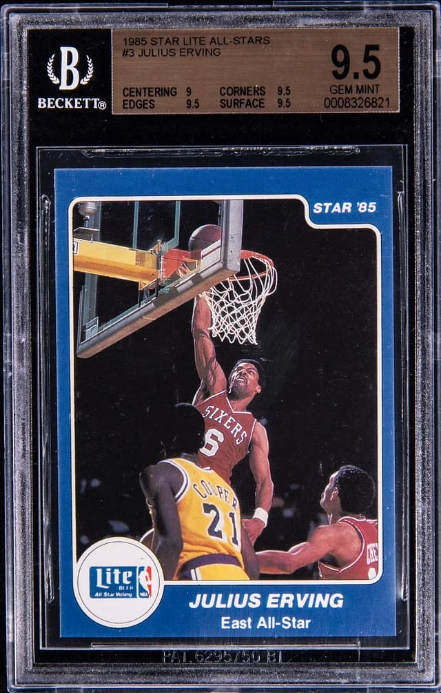 1985-86 Star Lite All-Stars Julius Erving #3 card image