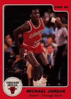 1985-86 Star Michael Jordan #117 card image