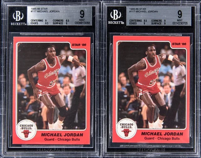 1985-86 Star Michael Jordan Lot of (2) #117 card image