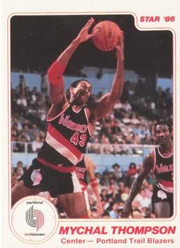 1985-86 Star Mychal Thompson #109 card image