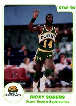 1985-86 Star Ricky Sobers #70 card image