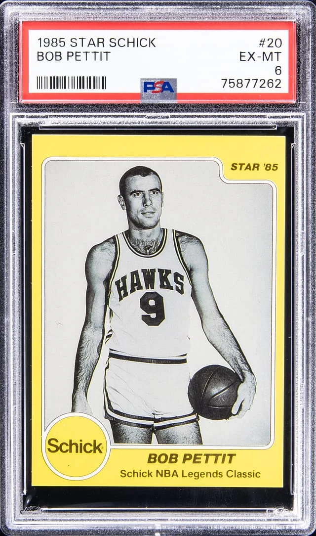 1985-86 Star Schick Bob Pettit #20 card image