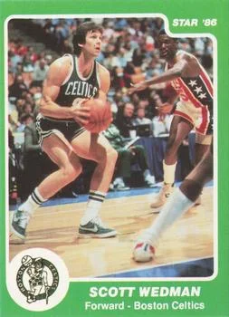 1985-86 Star Scott Wedman VARVAR: Green border #102b card image