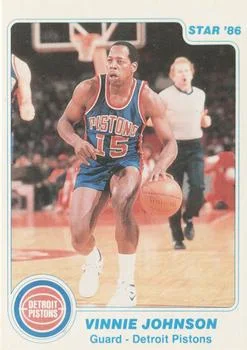 1985-86 Star Vinnie Johnson #13 card image